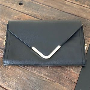 Forever 21 Black Faux Leather Evening Purse 👛